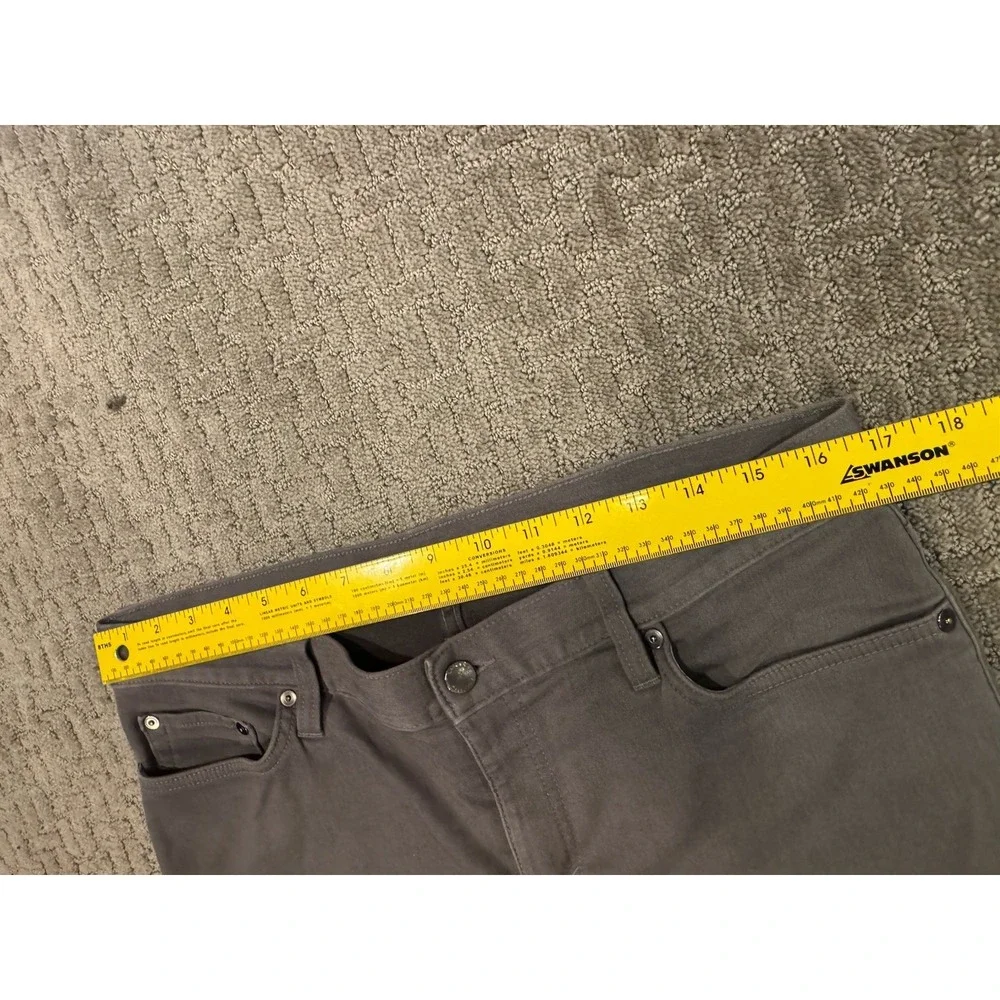 Banana Republic Pants Mens 33x32 Gray Traveler Slim Stretch Chino Casual (Y1)
